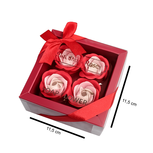 Dovanų dėžutės su muilo rožėmis išmatavimai