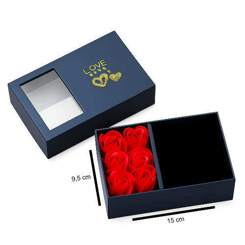 Prabangios dovanų dėžutės su rožėmis išmatavimai