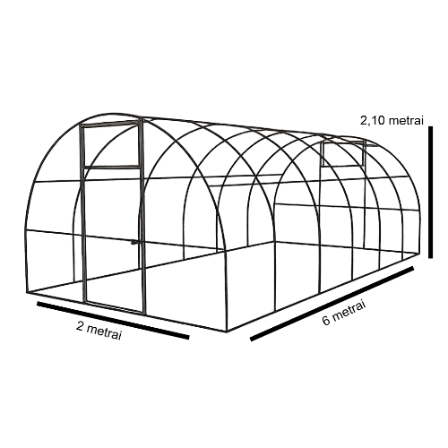 Šiltnamio išmatavimai