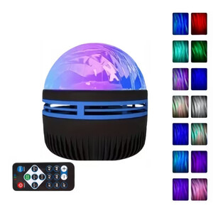 Spalvingas besisukantis projektorius planetariumas (7 spalvų keitimas + 3 režimai)