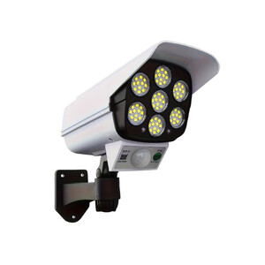 Saulės energija įkraunamas lauko šviestuvas su judesio jutikliu ir nuotolinio valdymo pulteliu