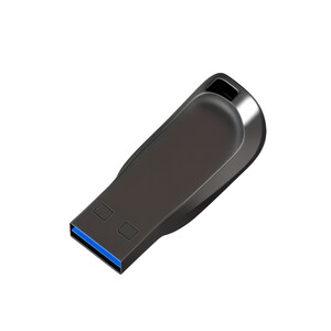 Greitas metalinis USB 2.0 flash atmintukas – juodas, 30 GB