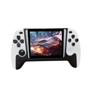 Mini žaidimų konsolė su 3,5 colio ekranu – 500 žaidimų, baltos spalvos