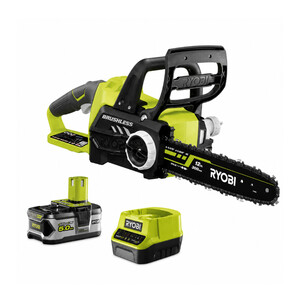 Akumuliatorinis grandininis pjūklas RYOBI ONE+ RCS18X3050F, 18 V, 5,0 Ah, 30 cm, 10 m/s