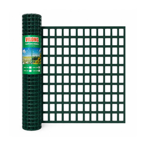 Tvoros tinklas, virintas, PVC, žalios sp., 19 x 19 x 1,2 mm x 1,0 x 5 m