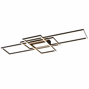 Lubinis LED šviestuvas TRIO IRVINE, 60 W, 7100 lm, 3000-6500 K, juodos sp., 105x42xh6 cm, su pultu